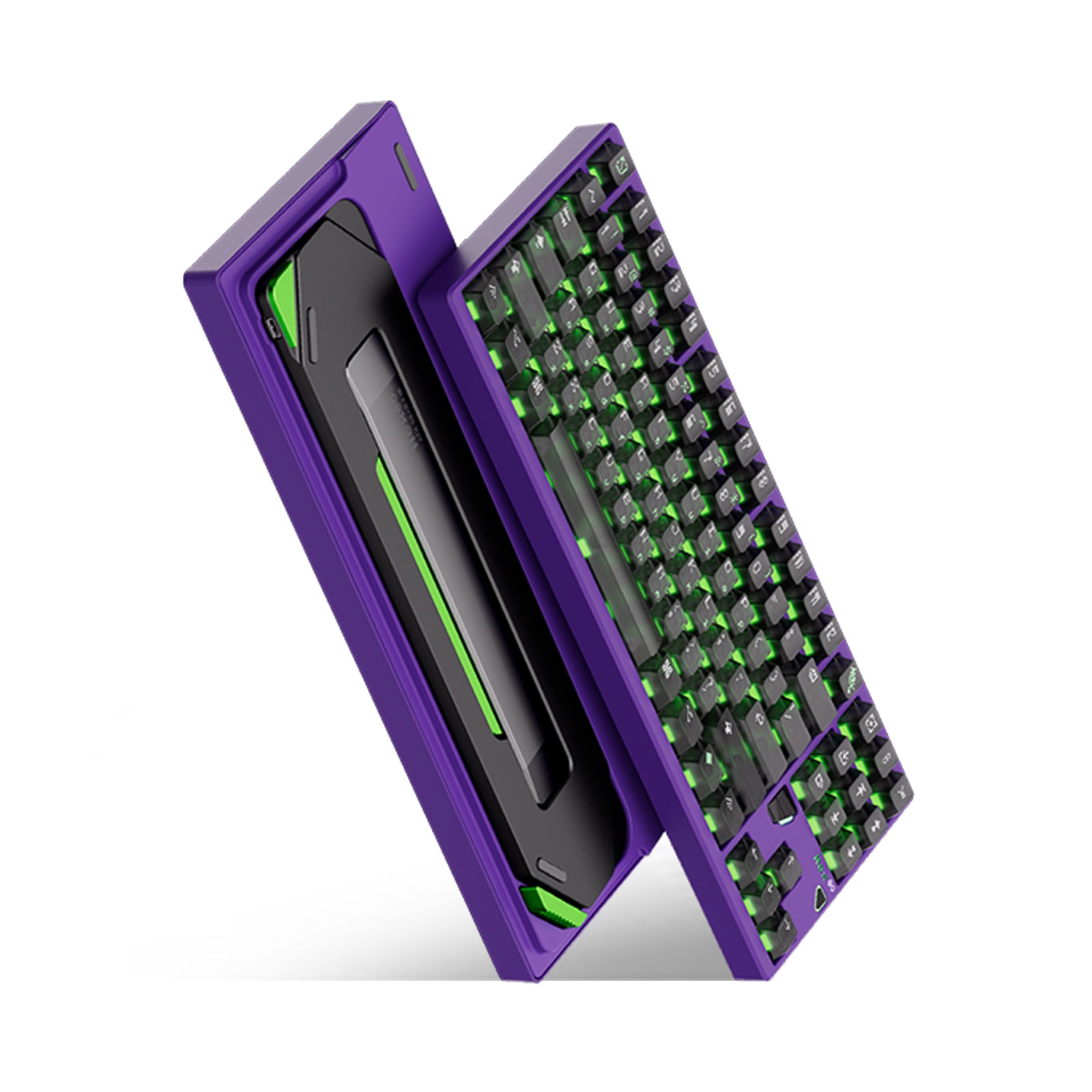 Ticktype Hex80 HE Magnetic Gaming Keyboard, 80% TKL, CNC Aluminum, Hall-Effect Ti Switches, 8 kHz Polling, Rapid Trigger, RGB Backlight (Purple)