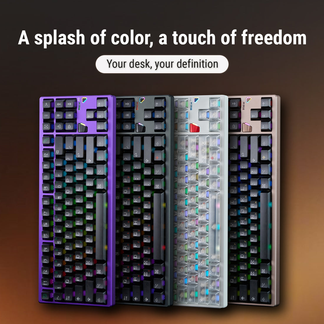 Ticktype Hex80 HE Magnetic Gaming Keyboard, 80% TKL, CNC Aluminum, Hall-Effect Ti Switches, 8 kHz Polling, Rapid Trigger, RGB Backlight (White)