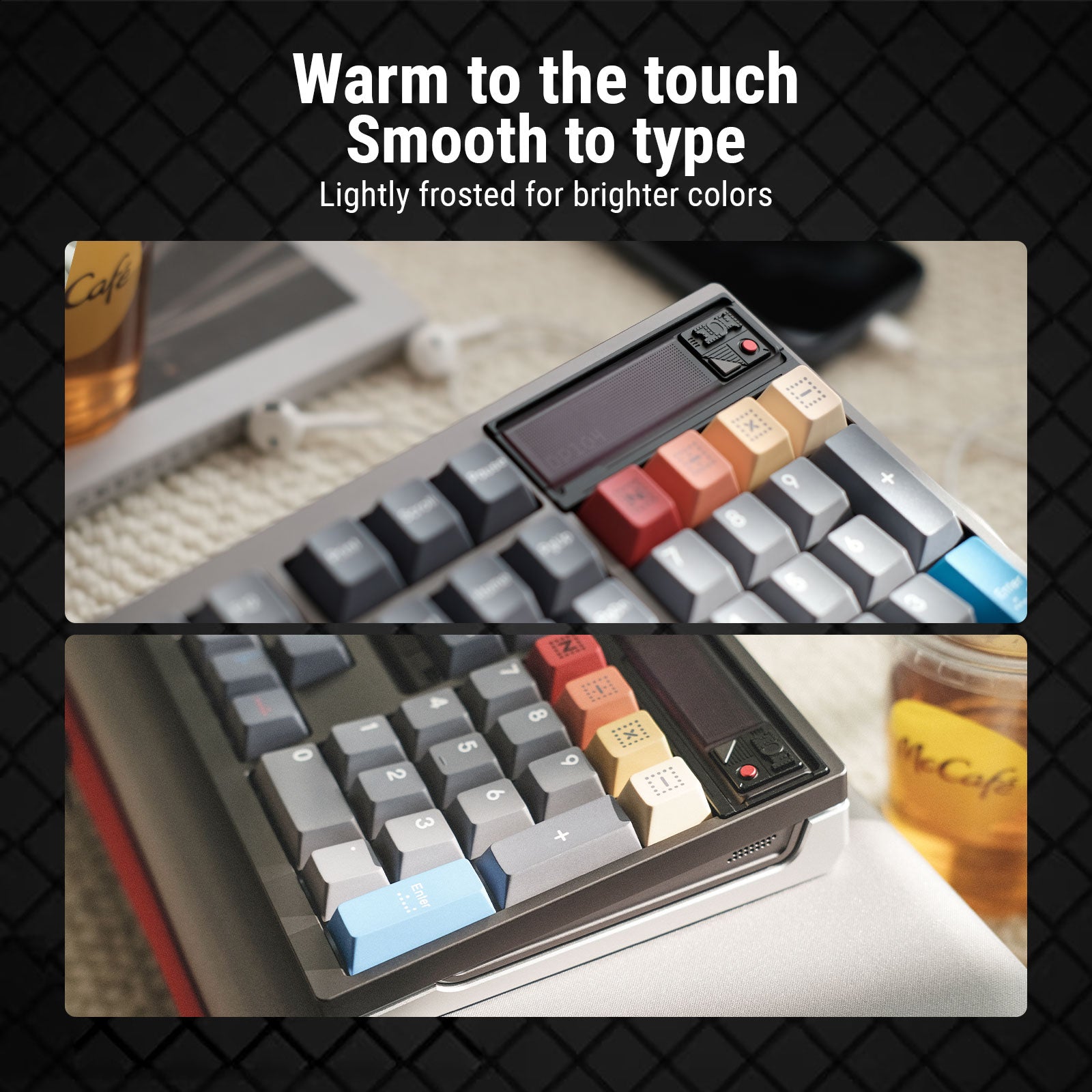 DP 104 Wireless Tri-mode Switch Mechanical Keyboard--Gecha Grey