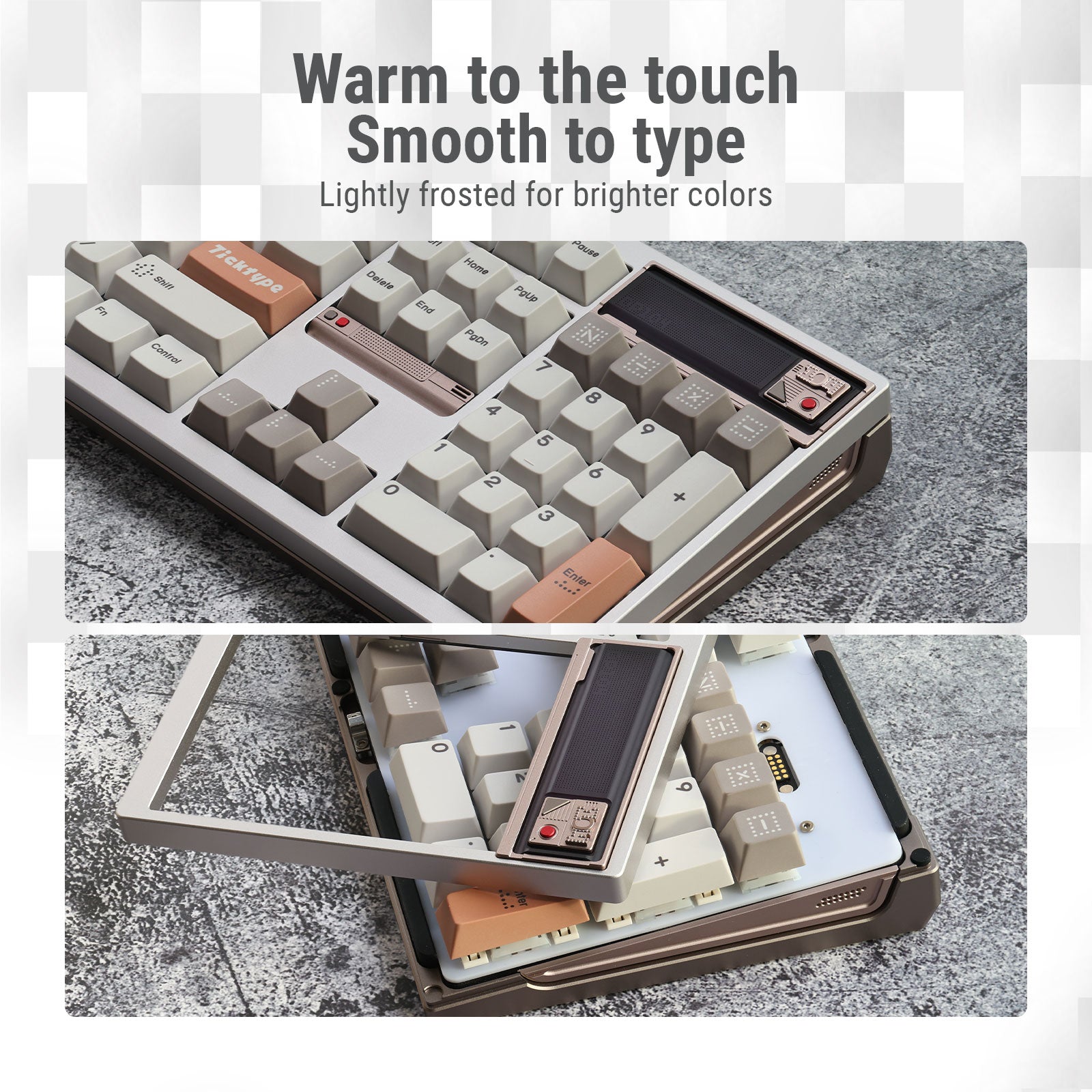 DP 104 Wireless Tri-mode Switch Mechanical Keyboard --First Light & Rye Linear Switches