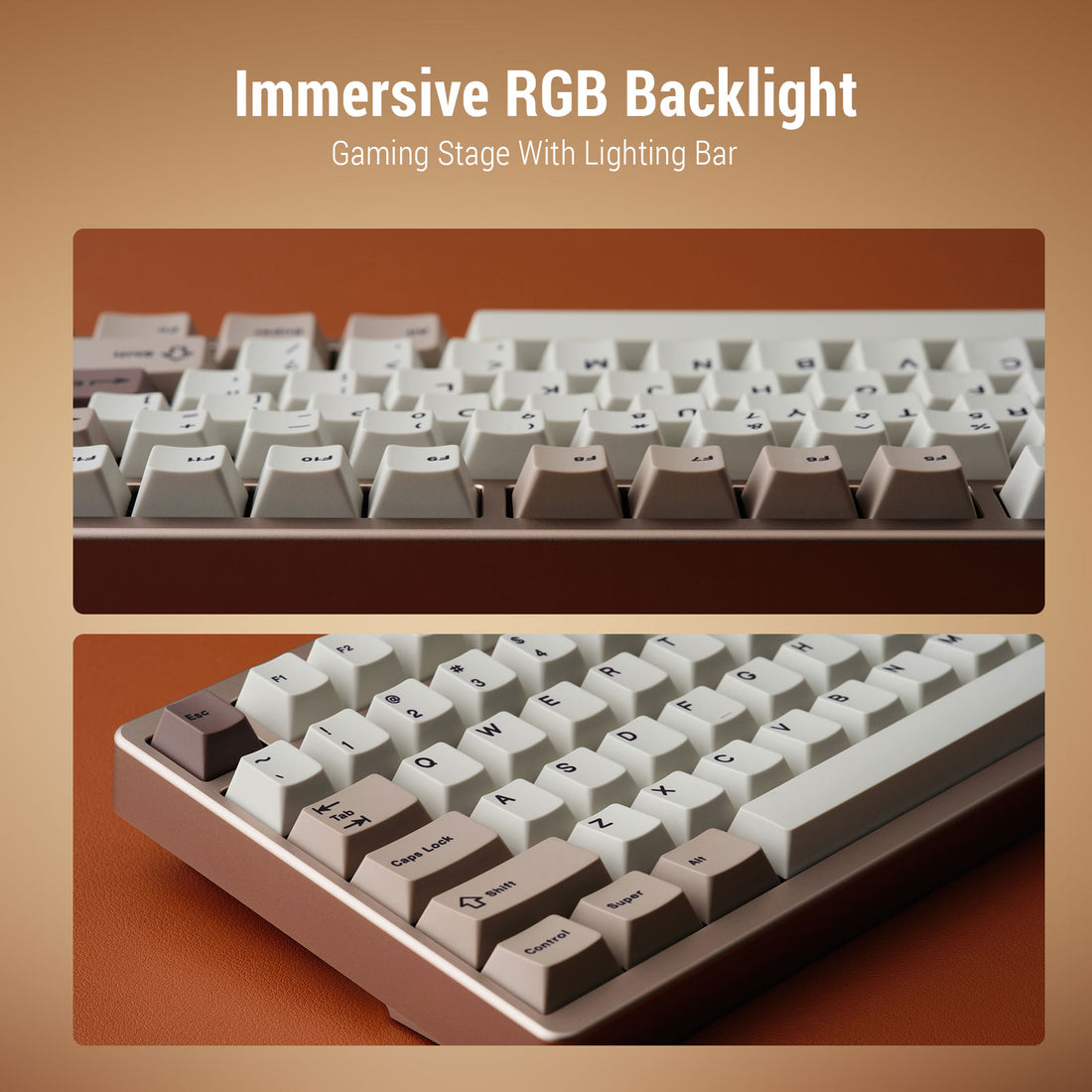 Ticktype Evoworks Evo80 Keyboard-- Anodized Sand Gold