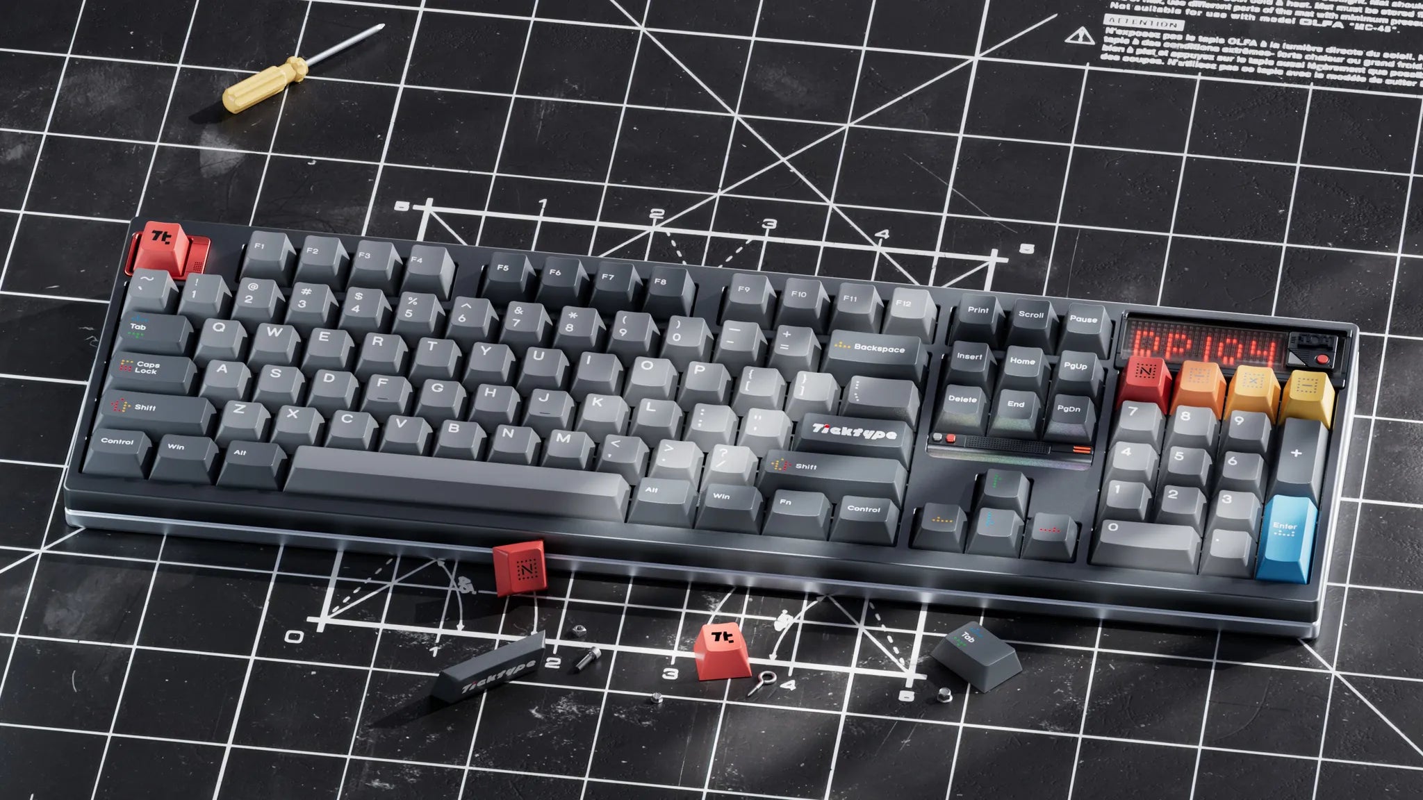 Ticktype DP104 Wireless Tri-mode Mechanical Keyboard