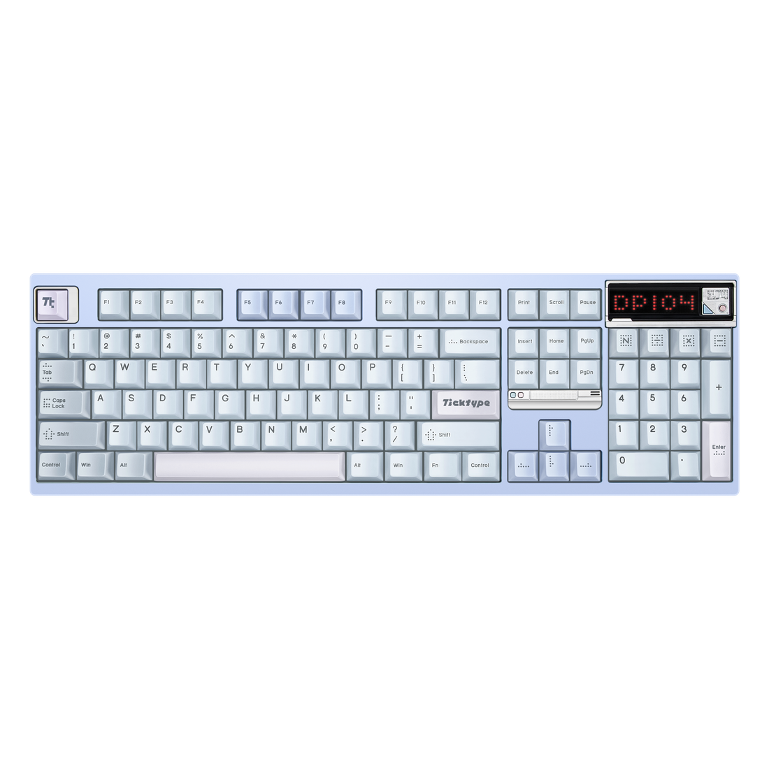 Ticktype DP104 Wireless Tri-mode Mechanical Keyboard