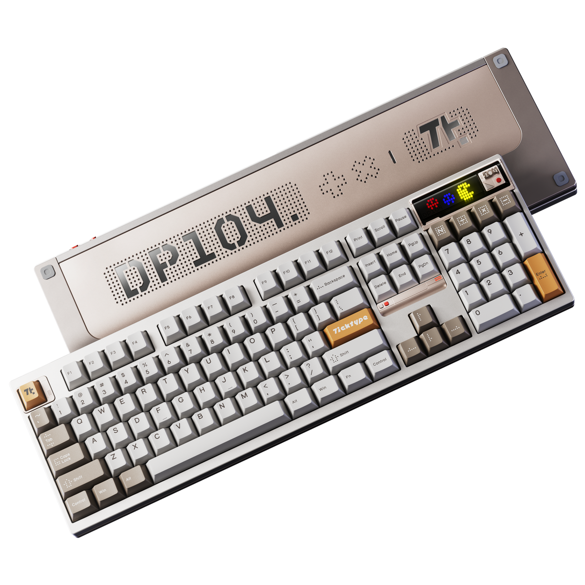 Dtp Keyboard Ticktype DP104 Wireless Tri-mode Mechanical Keyboard
