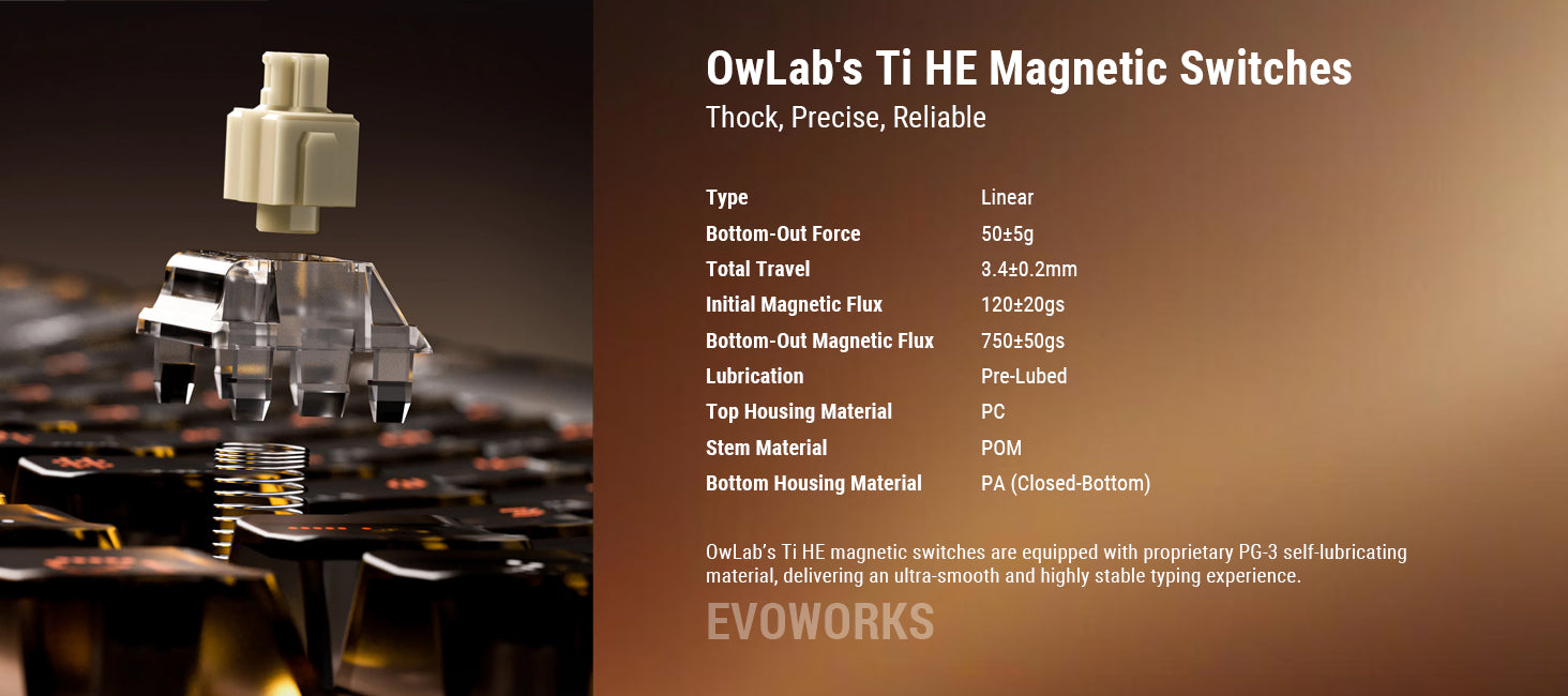 Ticktype Hex80 HE Magnetic Gaming Keyboard, 80% TKL, CNC Aluminum, Hall-Effect Ti Switches, 8 kHz Polling, Rapid Trigger, RGB Backlight (Grey)