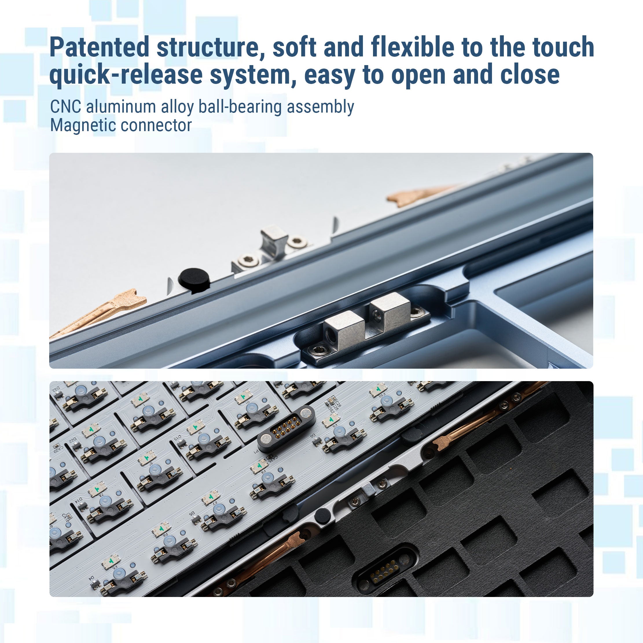 DP 104 Wireless Tri-mode Switch Mechanical Keyboard --Blue Sky & Rye Linear Switches