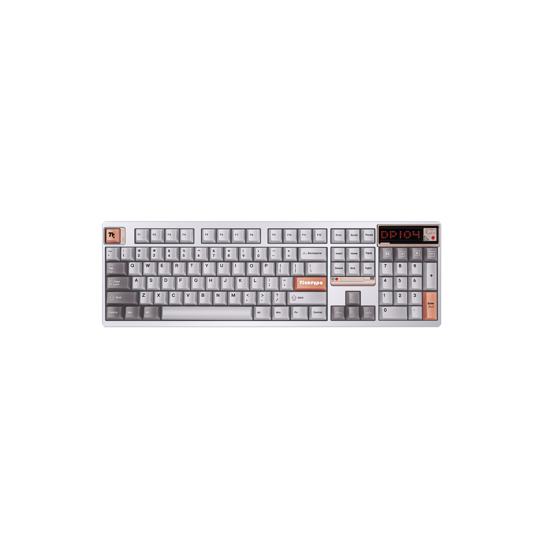 DP 104 Wireless Tri-mode Switch Mechanical Keyboard