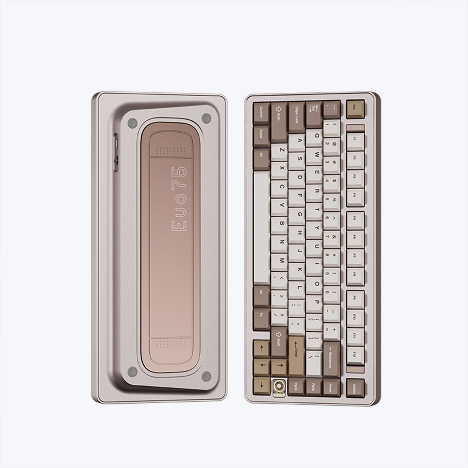 Evoworks Evo75 Wireless Mechanical Keyboard--Anodized Sand Gold