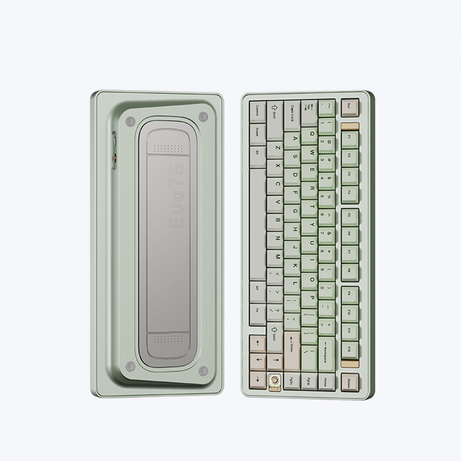 Evoworks Evo75 Wireless Mechanical Keyboard--Anodized Light Sage