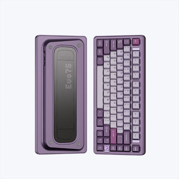 Evoworks Evo75 Wireless Custom Mechanical Keyboard--Anodized Tyrian