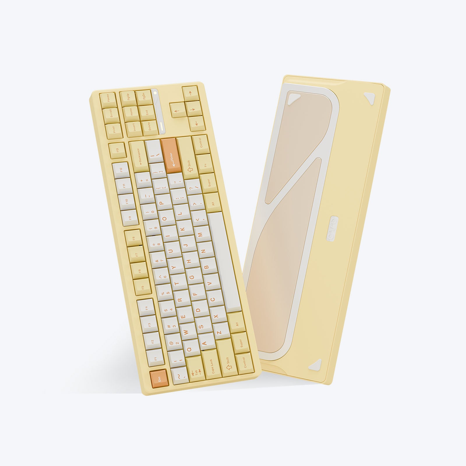 Ticktype Evoworks Evo80 Keyboard-- Spray-coated  Butter Yellow