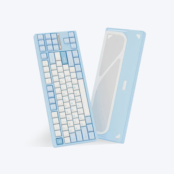 Ticktype Evoworks Evo80 Keyboard-- Spray-coated  Ice Blue